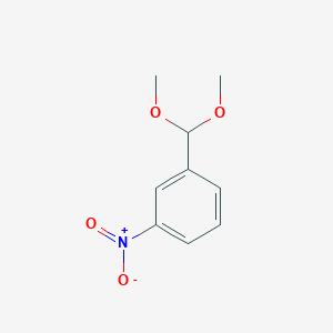 molecular formula C9H11NO4 B3023375 1-(Dimethoxymethyl)-3-nitrobenzene CAS No. 3395-79-7