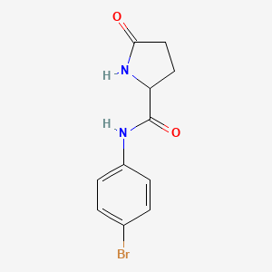 molecular formula C11H11BrN2O2 B3023381 N-(4-Bromophenyl)-5-oxo-2-pyrrolidinecarboxamide CAS No. 1219388-16-5