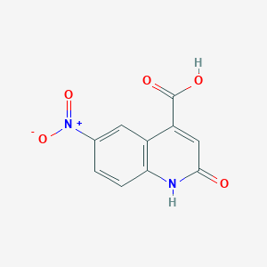 molecular formula C10H6N2O5 B3023398 6-Nitro-2-oxo-1,2-dihydroquinoline-4-carboxylic acid CAS No. 55764-56-2
