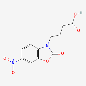 4-(6-nitro-2-oxo-1,3-benzoxazol-3(2H)-yl)butanoic acid