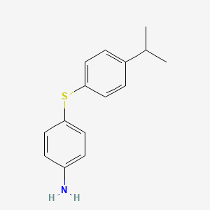 molecular formula C15H17NS B3023421 4-{[4-(Propan-2-yl)phenyl]sulfanyl}aniline CAS No. 62248-50-4