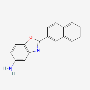 molecular formula C17H12N2O B3023422 2-Naphthalen-2-yl-benzooxazol-5-yl-amine CAS No. 95888-12-3