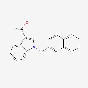 molecular formula C20H15NO B3023424 1-(naphthalen-2-ylmethyl)-1H-indole-3-carbaldehyde CAS No. 720696-45-7