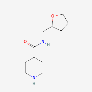 N-(oxolan-2-ylmethyl)piperidine-4-carboxamide