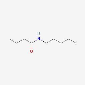 molecular formula C9H19NO B3023429 Butanamide, N-pentyl- CAS No. 64891-10-7