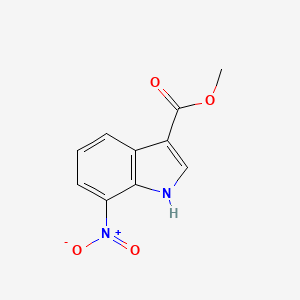 molecular formula C10H8N2O4 B3023430 7-硝基-1H-吲哚-3-羧酸甲酯 CAS No. 1027081-37-3