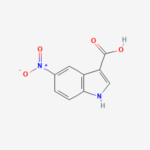 molecular formula C9H6N2O4 B3023436 5-硝基-1H-吲哚-3-羧酸 CAS No. 6958-37-8