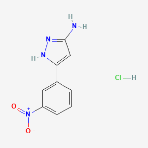 3-(3-Nitrophenyl)-1H-pyrazol-5-amine hydrochloride