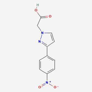 3-(4-Nitrophenyl)-1H-pyrazole-1-acetic acid