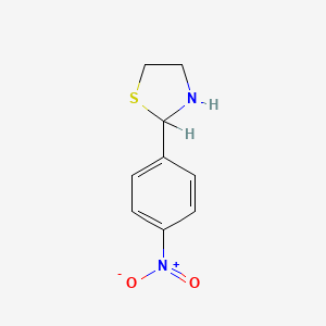 molecular formula C9H10N2O2S B3023446 2-(4-硝基苯基)-1,3-噻唑烷 CAS No. 831-25-4