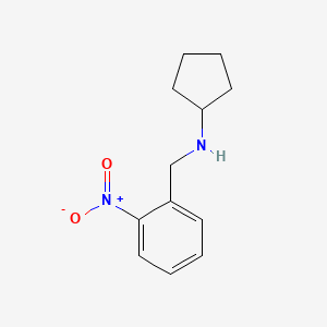 molecular formula C12H16N2O2 B3023448 N-(2-nitrobenzyl)cyclopentanamine CAS No. 355814-64-1