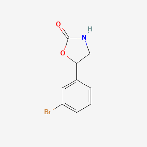 molecular formula C9H8BrNO2 B3023458 5-(3-溴苯基)恶唑烷-2-酮 CAS No. 943910-36-9