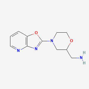 (4-(Oxazolo[4,5-b]pyridin-2-yl)morpholin-2-yl)methanamine