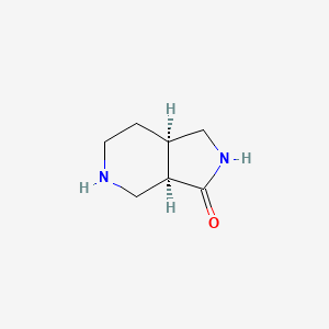 molecular formula C7H12N2O B3023468 (3AR,7AR)-Octahydro-3H-pyrrolo[3,4-C]pyridin-3-one CAS No. 868551-69-3