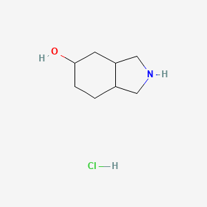 molecular formula C8H16ClNO B3023470 octahydro-1H-isoindol-5-ol hydrochloride CAS No. 1263365-47-4