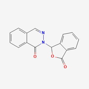 molecular formula C16H10N2O3 B3023478 1(2H)-Phthalazinone, 2-(1,3-dihydro-3-oxo-1-isobenzofuranyl)- CAS No. 55294-87-6