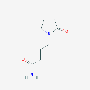 molecular formula C8H14N2O2 B3023482 2-Oxo-1-Pyrrolidinebutyramide CAS No. 6739-79-3