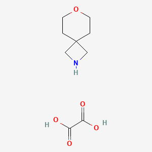 molecular formula C9H15NO5 B3023490 7-氧杂-2-氮杂螺[3.5]壬烷草酸盐 CAS No. 1408076-09-4