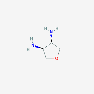 molecular formula C4H10N2O B3023493 (3S,4S)-Tetrahydrofuran-3,4-diamine CAS No. 45434-73-9