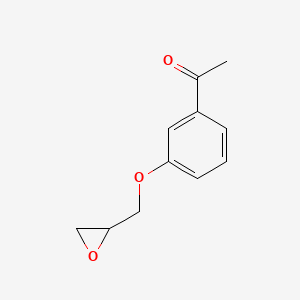 molecular formula C11H12O3 B3023500 1-[3-(Oxiran-2-ylmethoxy)phenyl]ethanone CAS No. 42865-03-2