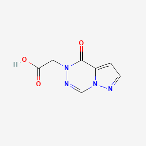 molecular formula C7H6N4O3 B3023501 2-{4-oxo-4H,5H-pyrazolo[1,5-d][1,2,4]triazin-5-yl}acetic acid CAS No. 84384-71-4