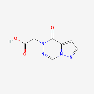 2-{4-oxo-4H,5H-pyrazolo[1,5-d][1,2,4]triazin-5-yl}acetic acid