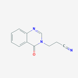 molecular formula C11H9N3O B3023503 3-(4-oxoquinazolin-3(4H)-yl)propanenitrile CAS No. 7455-91-6