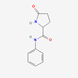 molecular formula C11H12N2O2 B3023505 5-oxo-N-phenylpyrrolidine-2-carboxamide CAS No. 5626-54-0