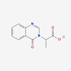 molecular formula C11H10N2O3 B3023507 2-(4-oxoquinazolin-3(4H)-yl)propanoic acid CAS No. 61381-36-0