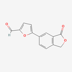 molecular formula C13H8O4 B3023509 5-(3-Oxo-1,3-dihydro-2-benzofuran-5-YL)-2-furaldehyde CAS No. 591212-74-7