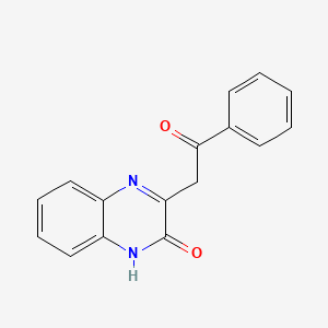 molecular formula C16H12N2O2 B3023514 3-(2-Oxo-2-phenylethyl)quinoxalin-2(1h)-one CAS No. 22298-77-7