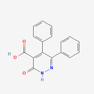 molecular formula C17H12N2O3 B3023516 3-氧代-5,6-二苯基-2,3-二氢吡ridazine-4-羧酸 CAS No. 82231-91-2