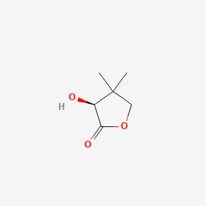 molecular formula C6H10O3 B3023533 (S)-3-Hydroxy-4,4-dimethyldihydrofuran-2(3H)-one CAS No. 5405-40-3