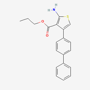 Propyl 2-amino-4-(1,1'-biphenyl-4-yl)thiophene-3-carboxylate