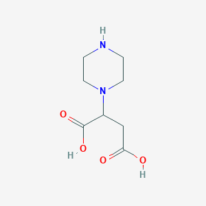 molecular formula C8H14N2O4 B3023557 2-哌嗪-1-基琥珀酸 CAS No. 70920-57-9