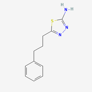 molecular formula C11H13N3S B3023562 5-(3-Phenylpropyl)-1,3,4-thiadiazol-2-amine CAS No. 39181-41-4