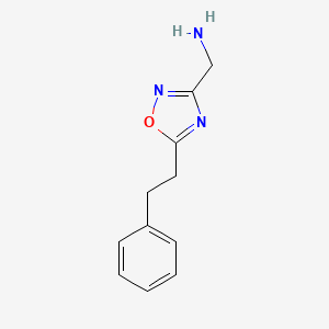 molecular formula C11H13N3O B3023564 [5-(2-Phenylethyl)-1,2,4-oxadiazol-3-yl]methylamine CAS No. 1119452-02-6