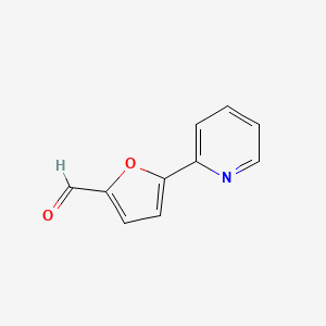 molecular formula C10H7NO2 B3023584 2-Furancarboxaldehyde, 5-(2-pyridinyl)- CAS No. 55484-36-1