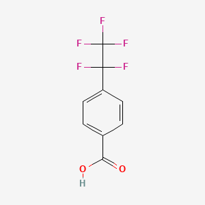 molecular formula C9H5F5O2 B3023588 4-(1,1,2,2,2-Pentafluoroethyl)benzoic acid CAS No. 383-13-1