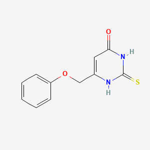 molecular formula C11H10N2O2S B3023589 6-(Phenoxymethyl)-2-thioxo-2,3-dihydropyrimidin-4(1H)-one CAS No. 189057-67-8
