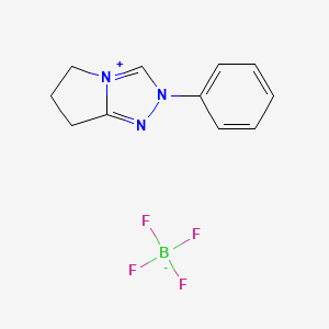 2-Phenyl-6,7-dihydro-5H-pyrrolo[2,1-c][1,2,4]triazol-2-ium tetrafluoroborate