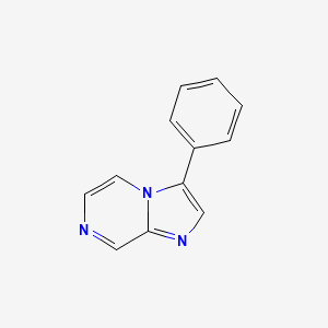 molecular formula C12H9N3 B3023602 3-Phenylimidazo[1,2-a]pyrazine CAS No. 1244949-15-2