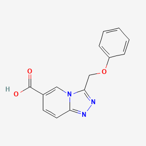 3-(Phenoxymethyl)[1,2,4]triazolo[4,3-a]pyridine-6-carboxylic acid