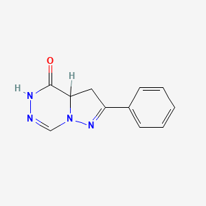 3,3a-Dihydro-2-phenylpyrazolo(1,5-d)(1,2,4)triazin-4(5H)-one