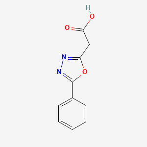molecular formula C10H8N2O3 B3023606 2-(5-phenyl-1,3,4-oxadiazol-2-yl)acetic Acid CAS No. 131467-94-2