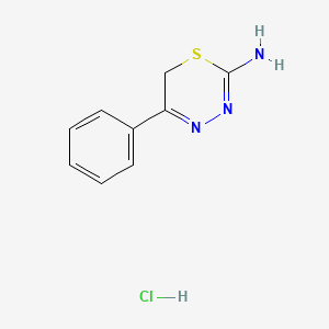 molecular formula C9H10ClN3S B3023611 5-phenyl-6H-1,3,4-thiadiazin-2-amine hydrochloride CAS No. 74495-44-6
