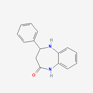 molecular formula C15H14N2O B3023612 4-苯基-2,3,4,5-四氢-1H-1,5-苯并二氮杂卓-2-酮 CAS No. 16442-58-3