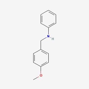 molecular formula C14H15NO B3023624 N-(4-甲氧基苄基)苯胺 CAS No. 3526-43-0