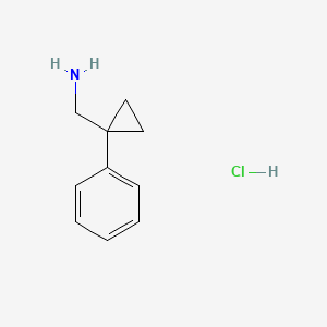 molecular formula C10H14ClN B3023625 (Phenylcyclopropyl)methylamine Hydrochloride CAS No. 935-43-3