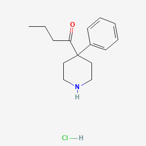 1-(4-Phenylpiperidin-4-yl)butan-1-one hydrochloride